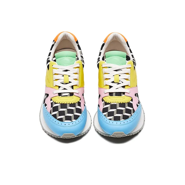 LiNing Cushioned Anti-Slip And Wear-Resistant Lightweight Low-Top Retro Running Shoes Women's Multicolor-3