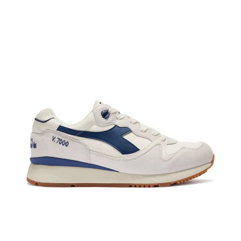 Diadora V7000 Low-Top Running Shoes Unisex Blue Cushioning Vintage-1