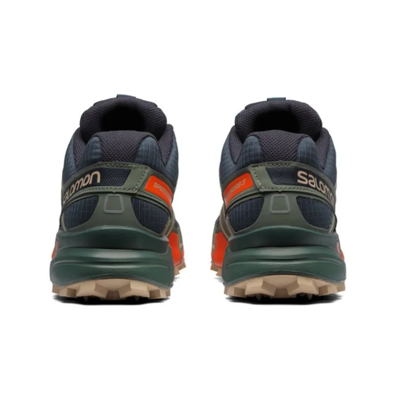 SALOMON Speedcross 3 Mood Indigo Balsam Green Red Orange-3