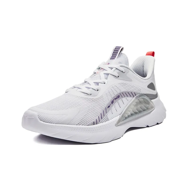 Erke Silk Road Spinning Low Top Running Shoes Men's True White-1