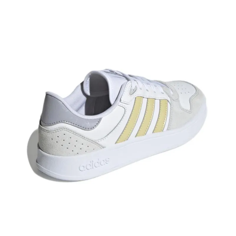 Adidas Breaknet Plus 'White Gray Yellow' Women's-3