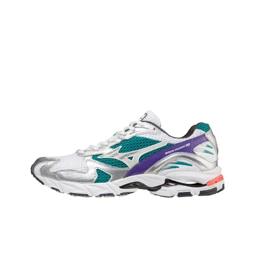 Mizuno Wave Rider 10 White Silver Teal Purple