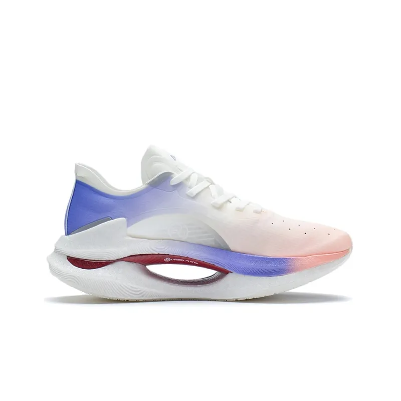 LINING Absolute Phantom 1.0 Running Shoes Women's Low Top Neon Soft Orange/Neon Hydrangea Blue Purple-1