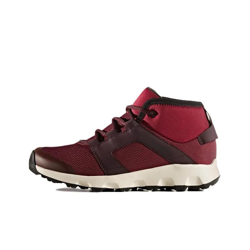 Adidas Terrex Voyager Outdoor Shoes Women's Mid-Top Dark Red-0