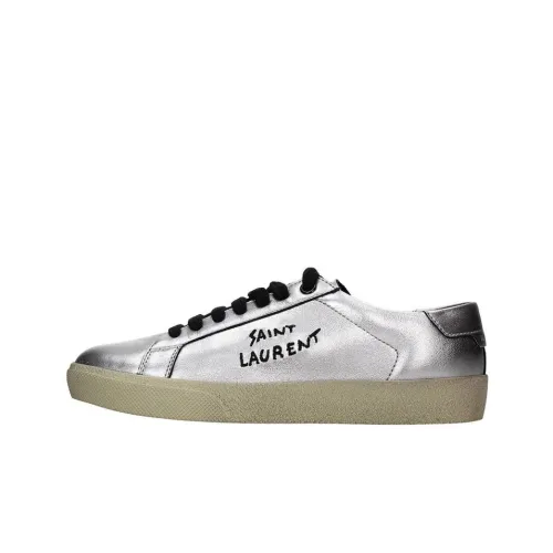 SAINT LAURENT Court Classic SL/06 Silver