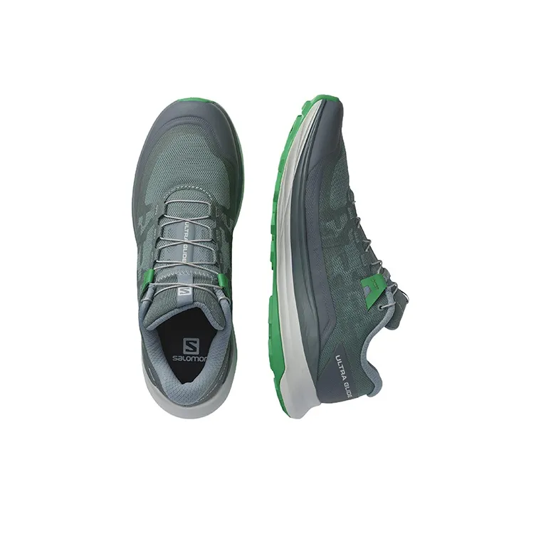 SALOMON Ultra Glide 2 Durable Breathable Low-Top Running Shoes Men's Gray Green-2