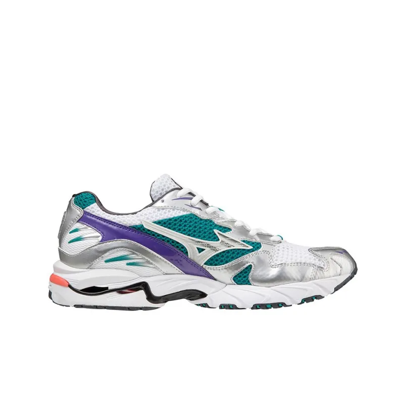 Mizuno Wave Rider 10 White Silver Teal Purple-1