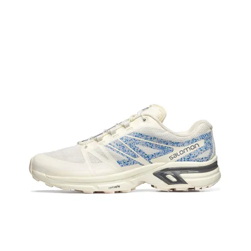 SALOMON XT-Wings 2 Running Shoes Unisex Low-Top White/Blue