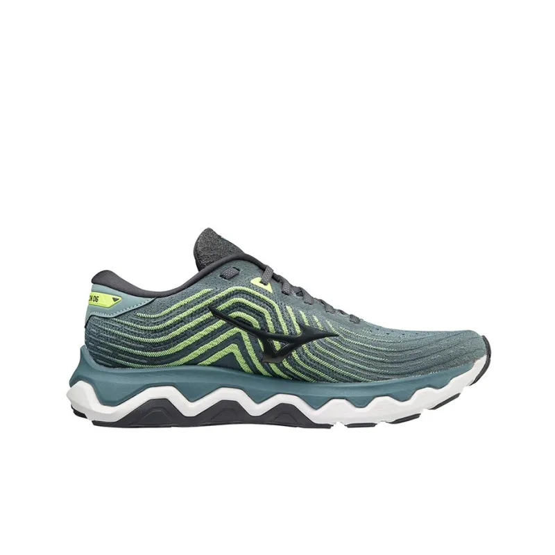 Mizuno Wave Horizon 6 'Gray Green Black'-1