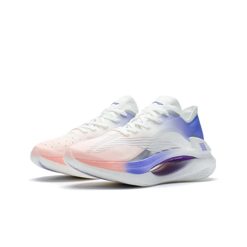 LINING Absolute Phantom 1.0 Running Shoes Women's Low Top Neon Soft Orange/Neon Hydrangea Blue Purple-2