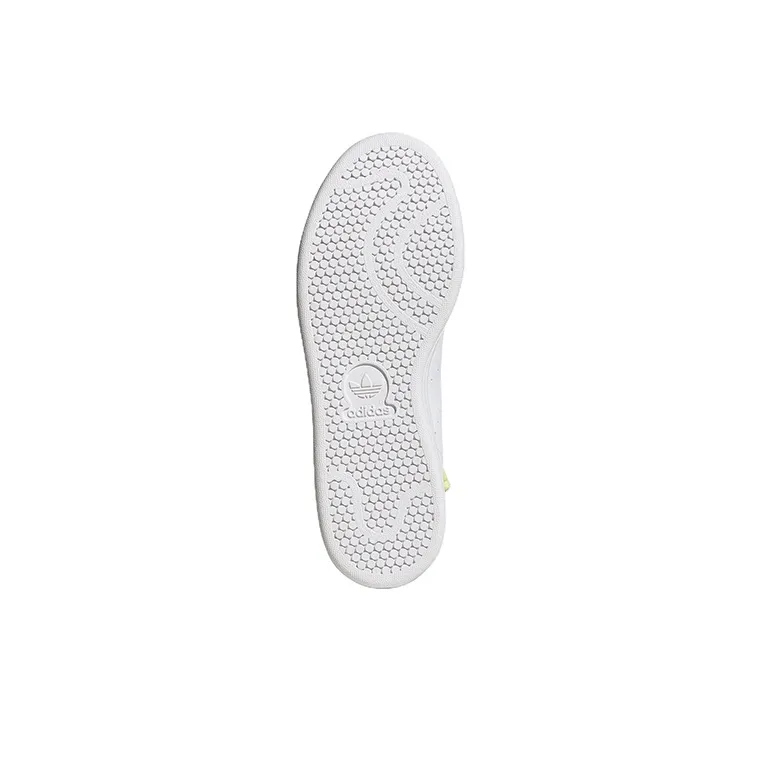 Adidas Originals StanSmithStanSmith Wear-Resistant Low-Top Skateboard Shoes Women's White Yellow-5