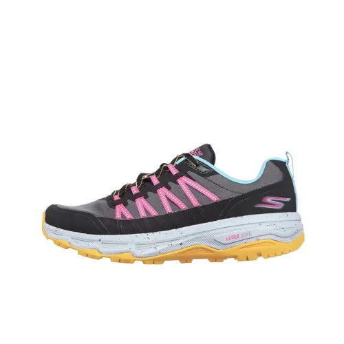 Skechers GO RUN Series Casual Shoes Women's Low-Top Gray/Black/Pink/Blue