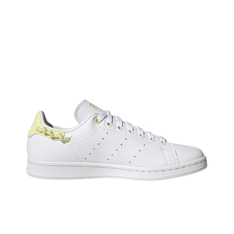 Adidas Originals StanSmithStanSmith Wear-Resistant Low-Top Skateboard Shoes Women's White Yellow-1