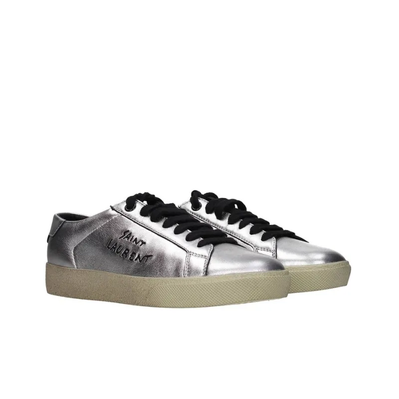 SAINT LAURENT Court Classic SL/06 Silver-1