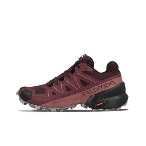 SALOMON Speedcross 5 Hiking / Trekking Shoes Women's Low-Top Burgundy