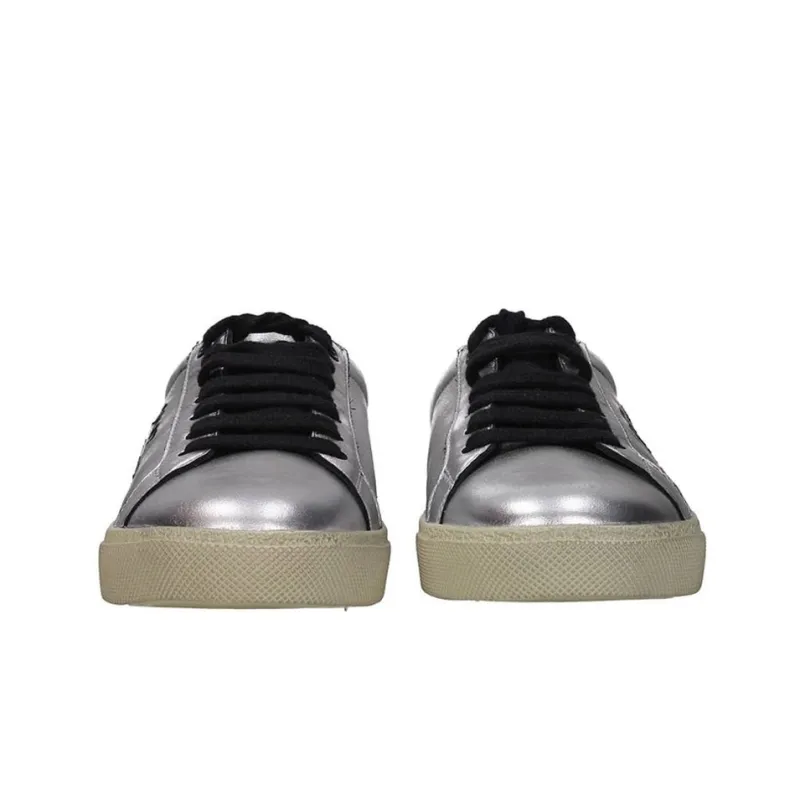 SAINT LAURENT Court Classic SL/06 Silver-3