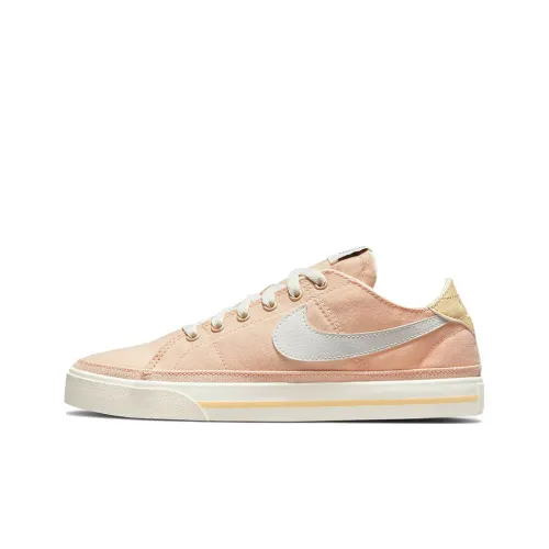 Nike Court Legacy Skateboard Shoes Women's Low-Top Light Orange/White