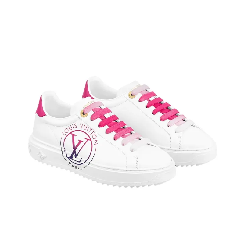 LOUIS VUITTON Lv Time Out Sneakers 'White Pink' Women's-2