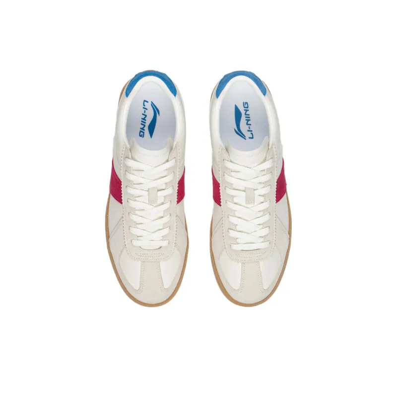 LiNing Yunchuan Low-Top Skateboard Shoes Women's White Red-3