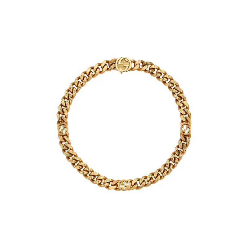 GUCCI Classic Double G Necklace Collection Metal Necklaces Unisex-0