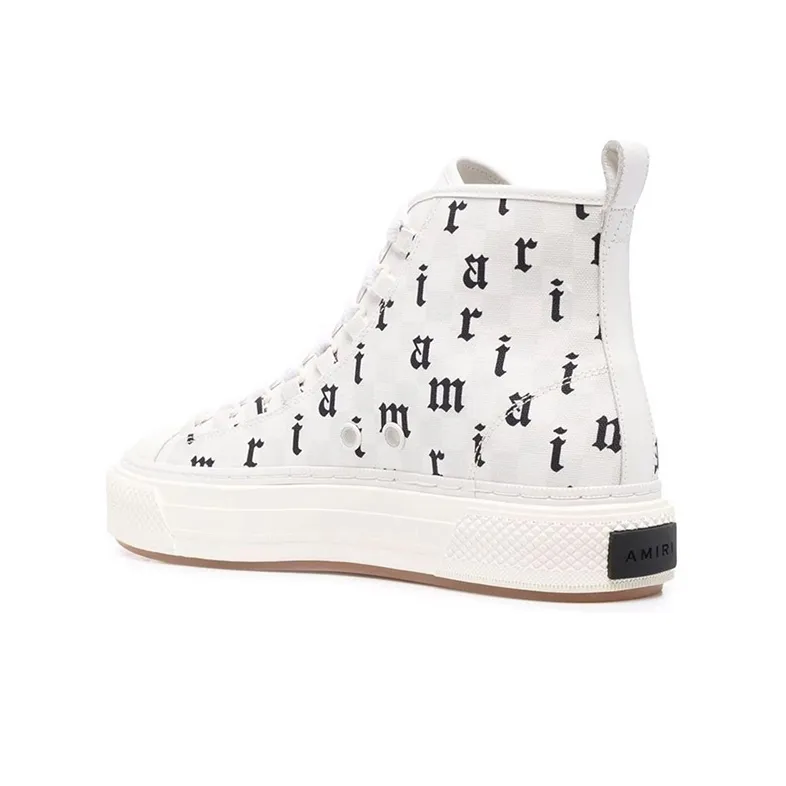 AMIRI Old English Court High 'White Black'-2