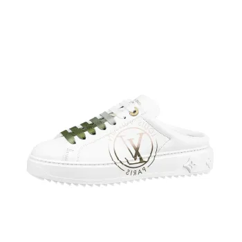 LOUIS VUITTON Lv Time Out Mules 'White With Green Ombre' Women's