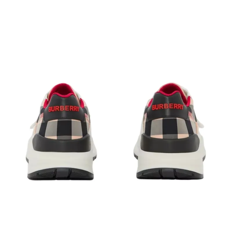Burberry Ramsey Sneaker Beige Red Black Women's-3