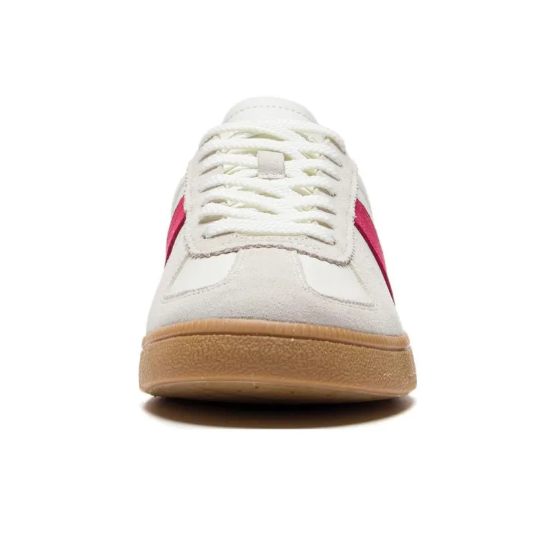LiNing Abrasion Resistant, Lightweight, And Breathable Low Top Skateboard Shoes Men's White Red-4