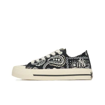 MLB Playball Paisley Lightweight And Breathable Low Top Skateboard Shoes Unisex Black
