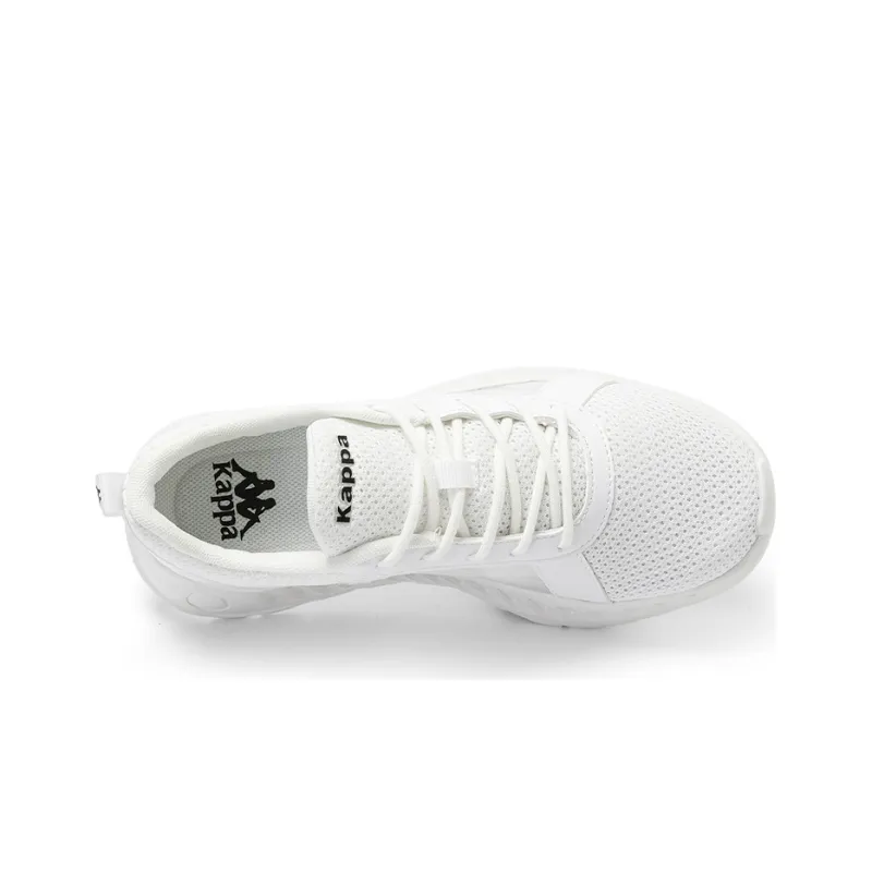 Kappa Breathable Wear-Resistant Cushioning Lightweight Low-Top Casual Running Shoes Unisex White Gray-5