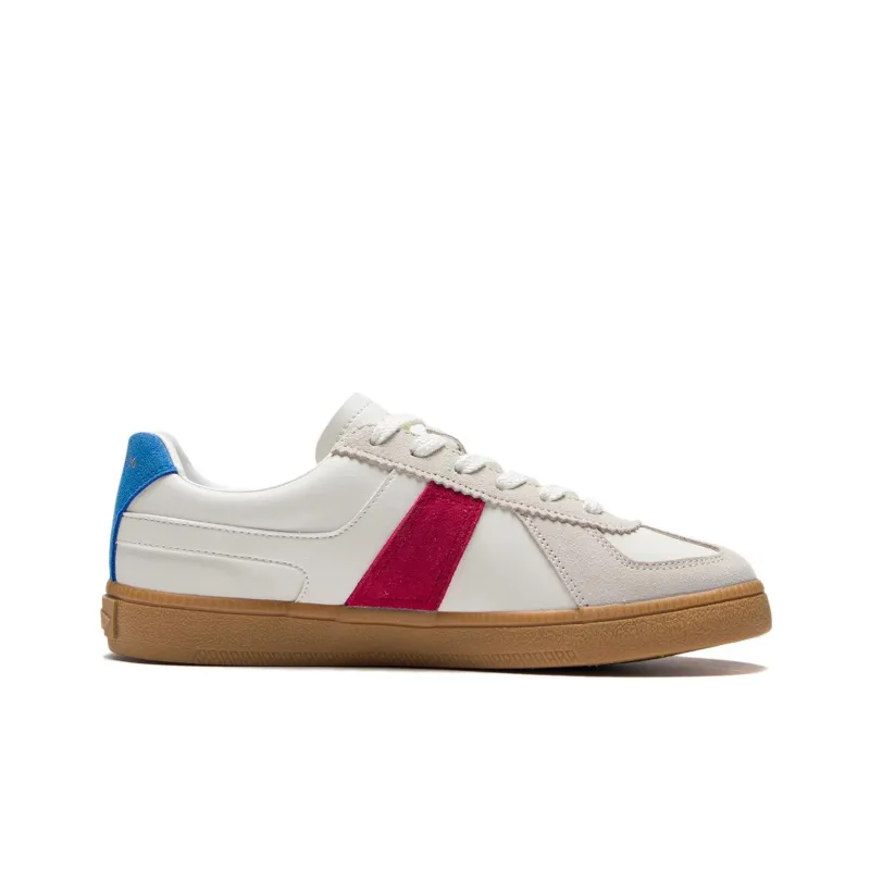 LiNing Yunchuan Low-Top Skateboard Shoes Women's White Red-1