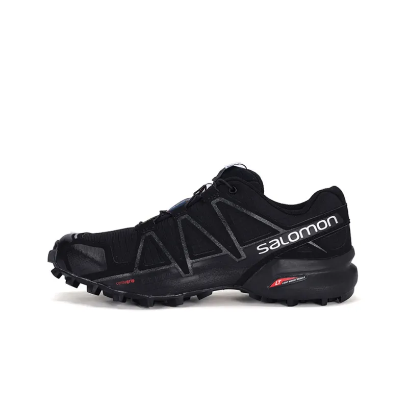 SALOMON Speedcross 4 Abrasion Resistant Low Top Running Shoes Men's Black-0