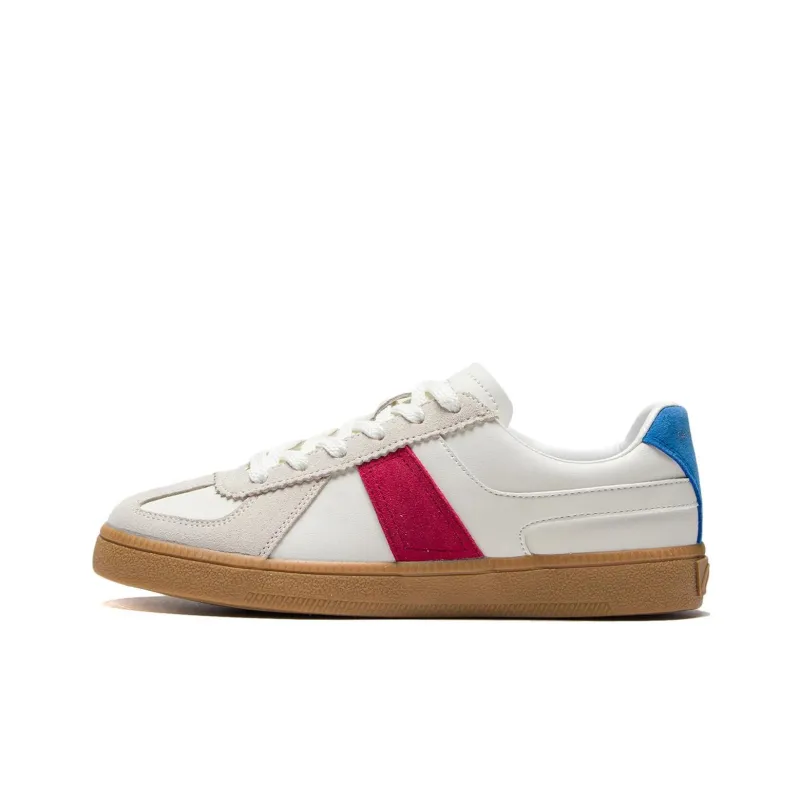 LiNing Yunchuan Low-Top Skateboard Shoes Women's White Red-0