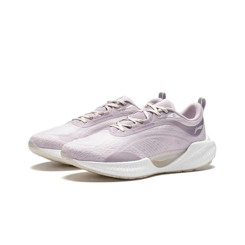 LiNing Super Light 19 Breathable And Lightweight Low Top Running Shoes Women's Dusty Pink Purple-2