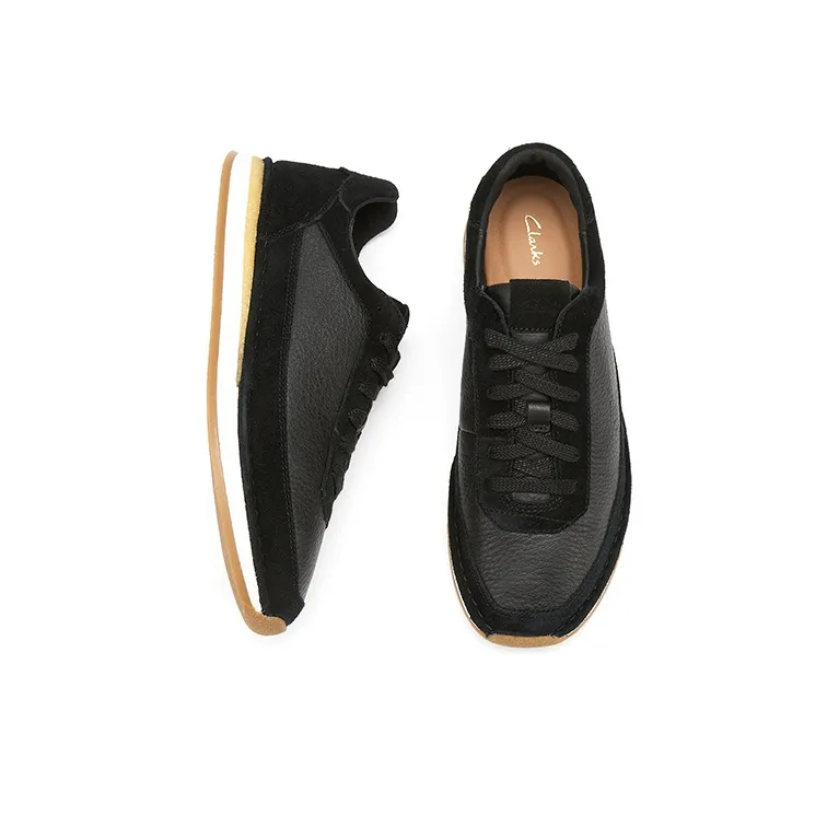 Clarks Low Top Casual Shoes Men's Black-4