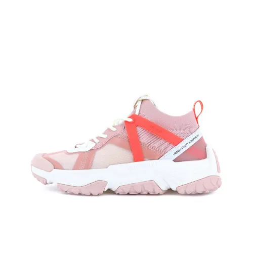Palladium Off-grid Casual Shoes Women's Mid-Top Pink/White