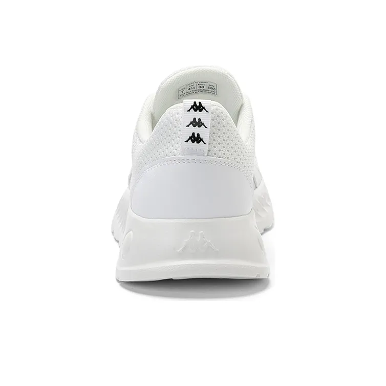 Kappa Breathable Wear-Resistant Cushioning Lightweight Low-Top Casual Running Shoes Unisex White Gray-4