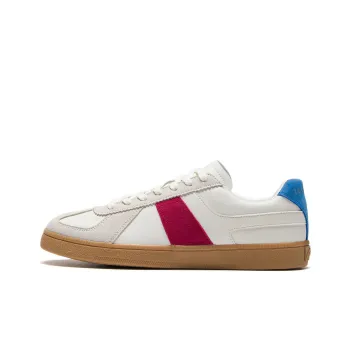 LiNing Abrasion Resistant, Lightweight, And Breathable Low Top Skateboard Shoes Men's White Red
