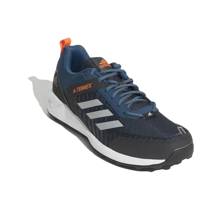 Adidas Garo Trek 21 Anti-Slip Wear-Resistant Low-Top Running Shoes Men's Black Blue-2