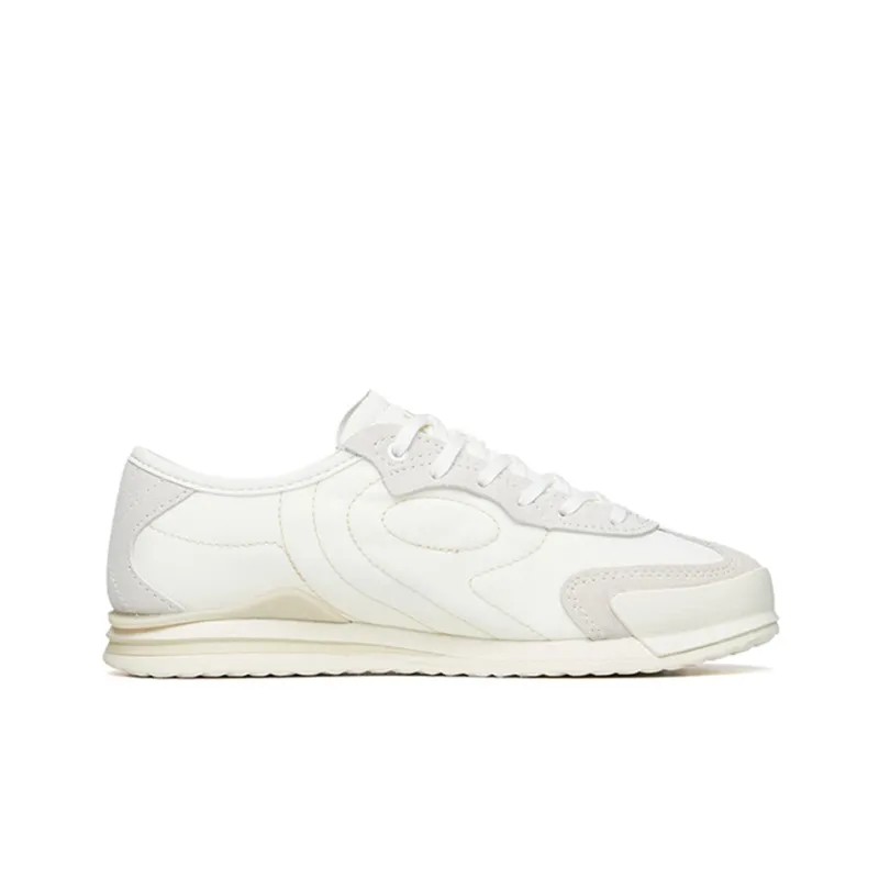 Anta Life Collection Cushioning Anti-Slip Wear-Resistant Breathability Low-Top Casual Shoes Women's White Beige Yellow-1