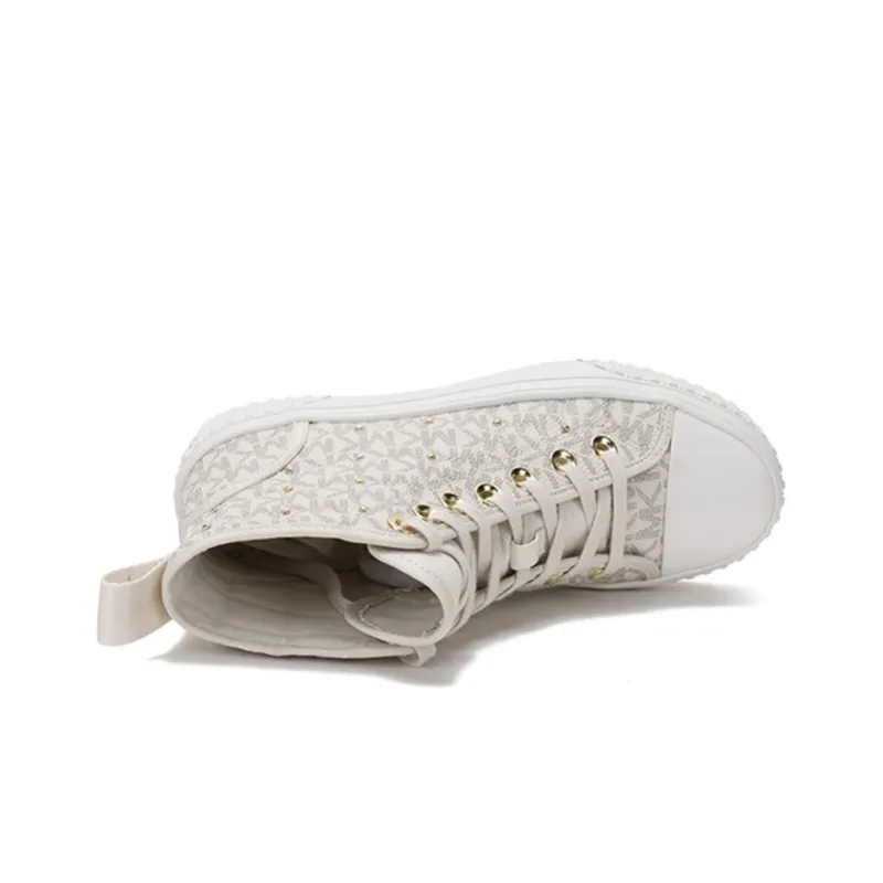 MICHAEL KORS Gertie Stylish Skateboarding Shoes Women's Vanilla-4