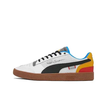 PUMA Ralph Sampson Skateboard Shoes Men Low Top White/Black/Red/Yellow/Blue/Gray