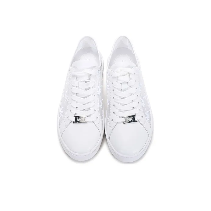 MICHAEL KORS Low Top Stylish Skateboarding Shoes Women's Optical White-3