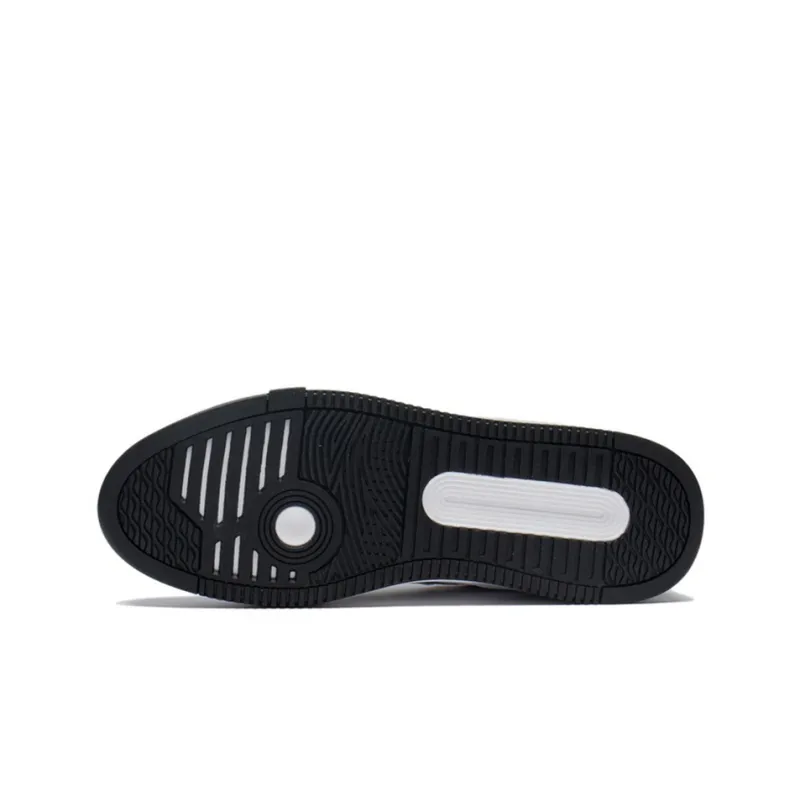 LiNing Wave V1 Anti Slip And Wear Resistant Lightweight Low Top Skateboard Shoes Men's White Black-4