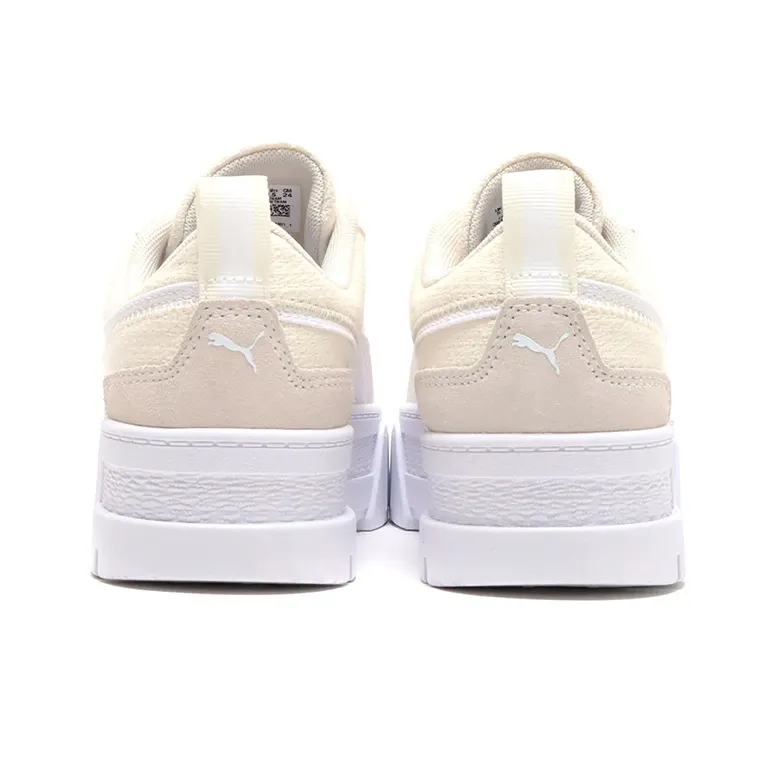 PUMA Mayze Patchwork Thick Sole Retro Casual Skateboarding Shoes White Women's-4