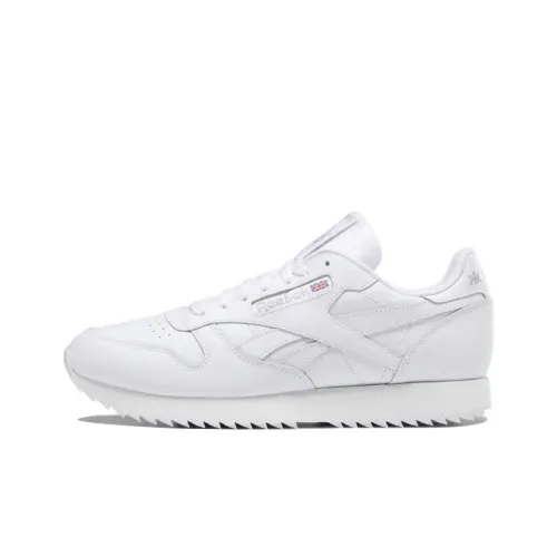 Reebok Classic Leather Running Shoes Men Low-Top Cloud White