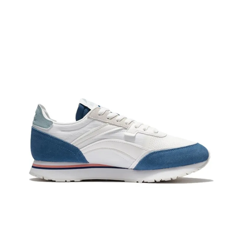 LiNing ChengFeng Slip Resistant Cushioning Abrasion Resistant Low Top Sports Casual Shoes White Blue-1