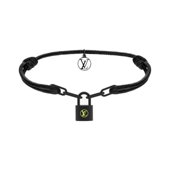 LOUIS VUITTON Titanium Bracelets Men's Black
