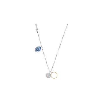 Swarovski Duo Circle Necklaces Women's Silver