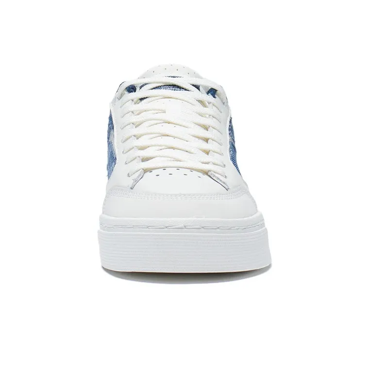 LiNing Wave 180 Anti Slip And Wear Resistant Lightweight Low Top Skateboard Shoes Men's White Blue-4